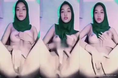 Cewek Berhijab Cantik Colmek Puas