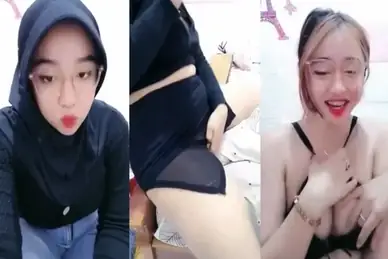 Ukhti Hijab Hitam Live Bugil Pamer Bodi Semok